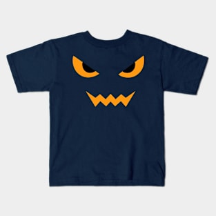 Pumpkin Evil Face Kids T-Shirt